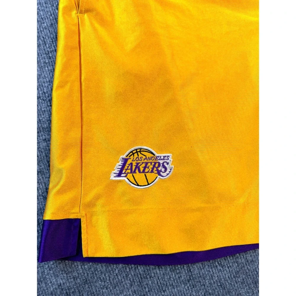 Nike Los Angeles Lakers Shorts Mens‎ Large Gold Purple Basketball NBA Vintage